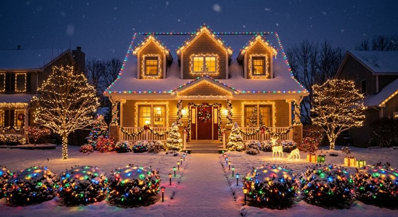 Holiday Lights Installation in Alpharetta, GA